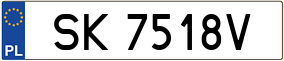 Trailer License Plate